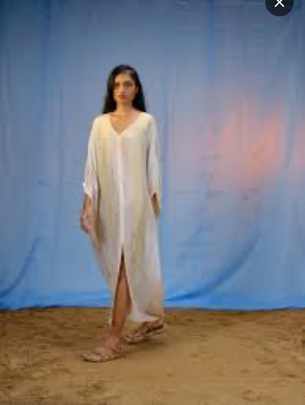 AISH Usha Kaftan - OS (Blue/White)